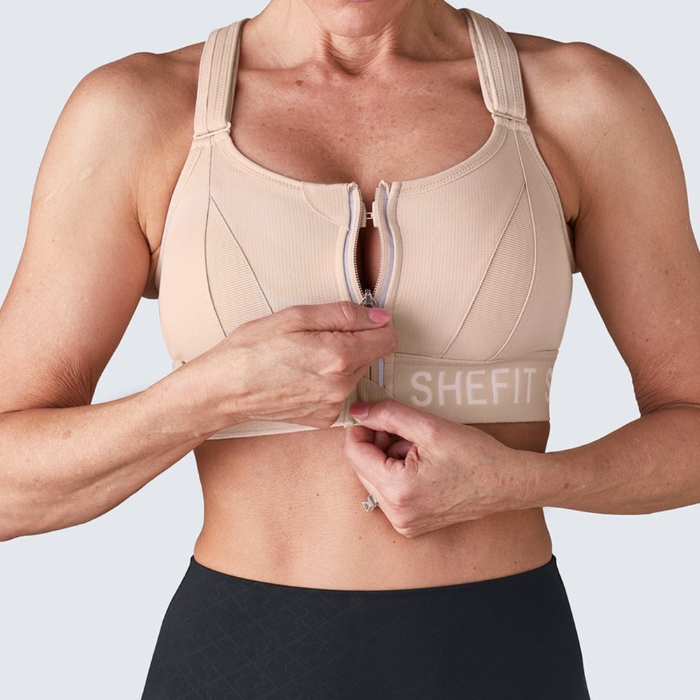 SHEFIT Beige Sports Bra